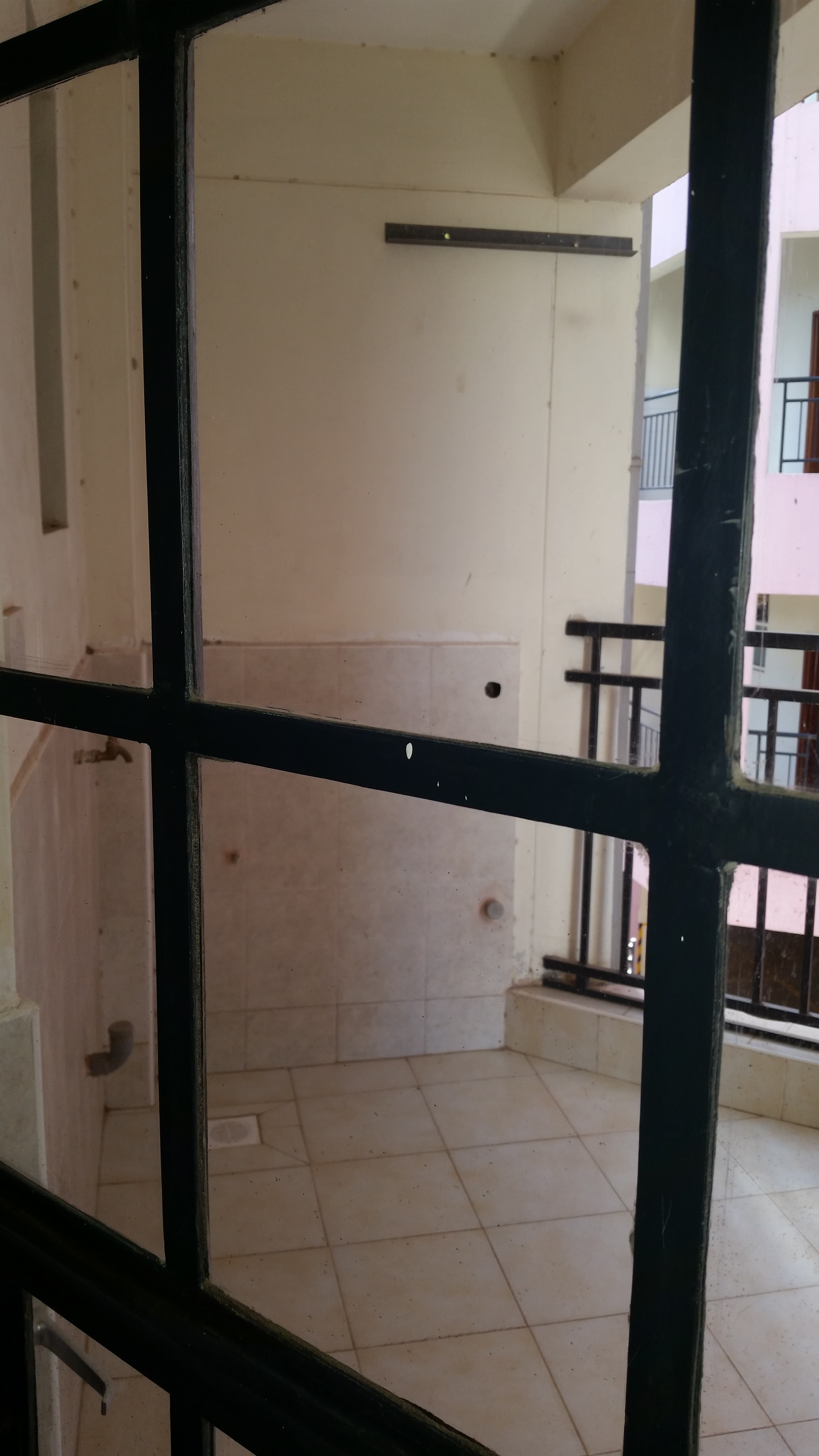 Private balcony off kitchen