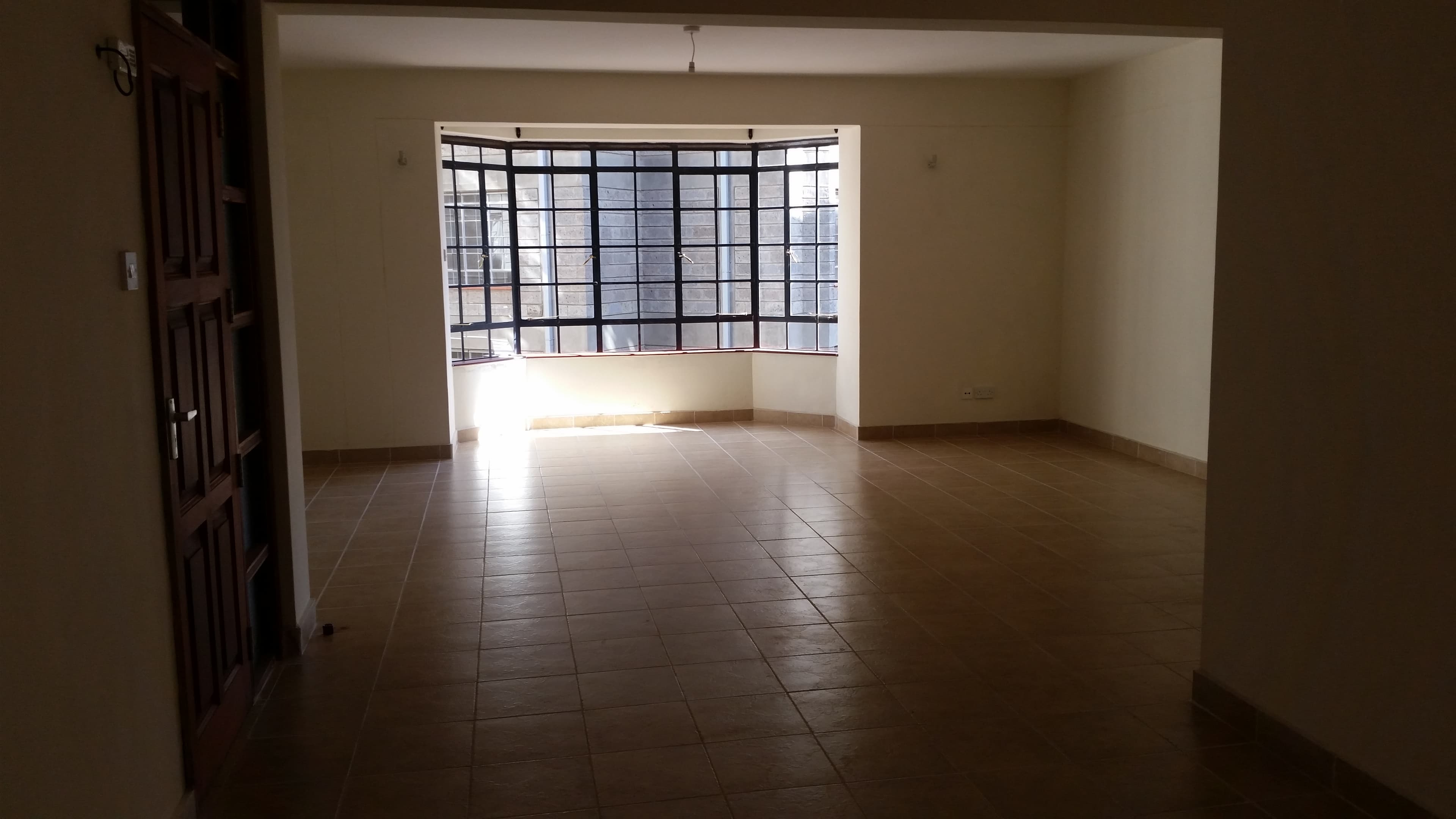 Spacious open-plan living room